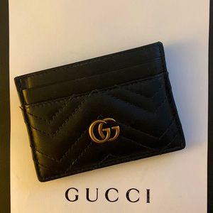 Authentic Gucci Marmont black cardholder wallet